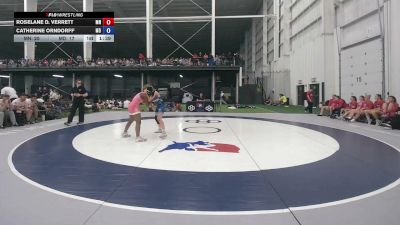 115 lbs Roselane D. Verrett, Minnesota vs Catherine Orndorff, Maryland