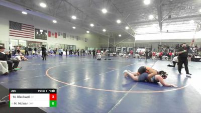 285 lbs Cons. Round 2 - Matthew Blackwell, Agon Academy Wrestling vs Mason Mclean, Empire