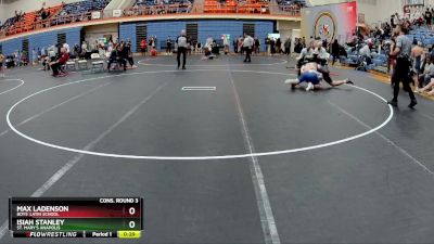 150 lbs Cons. Round 3 - Max Ladenson, Boys` Latin School vs Isiah Stanley, St. Mary`s Anapolis