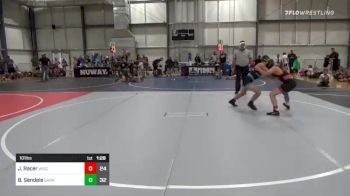 101 lbs Rr Rnd 4 - Jimmy Racer, Wisconsin Iron vs Brody Sendele, Barn Boys