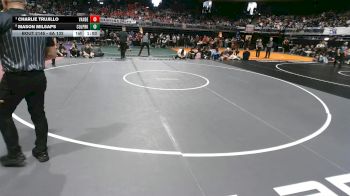 6A 132 lbs Quarterfinal - Charlie Trujillo, Austin Vandegrift vs Mason Milsaps, Conroe Woodlands College Park