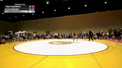 190 lbs Champ. Round 2 - Riley Samarripa, OK vs Alyvia Edwards, OK
