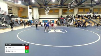 220 lbs Quarterfinal - Barry Held, Foran vs Nicholas Dennis, Plainville