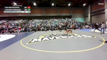 105 lbs Semifinal - Eva Bhattacharya, Menlo-Atherton vs Kayliegh Fernandez, Golden West