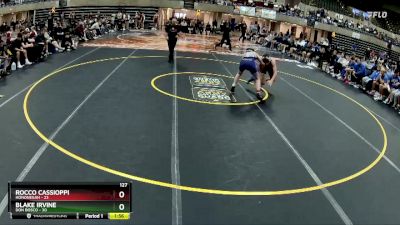 127 lbs Round 1 (4 Team) - Rocco Cassioppi, Hononegah vs Blake Irvine, Don Bosco