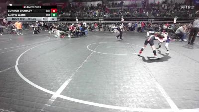70 lbs Consi Of 8 #1 - Connor Sharkey, Red Nose vs Austin Ware, Pride WC