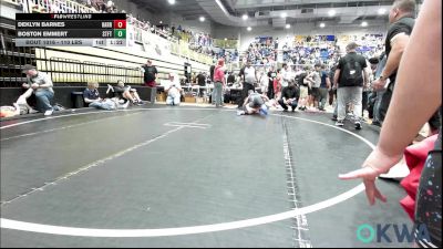 110 lbs Quarterfinal - Deklyn Barnes, Harrah vs Boston Emmert, Standfast