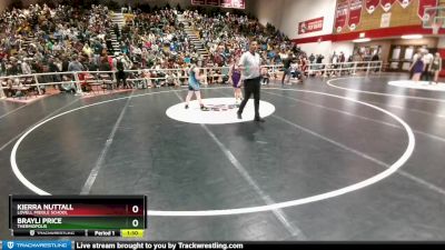 112-119 lbs Quarterfinal - Brayli Price, Thermopolis vs Kierra Nuttall, Lovell Middle School