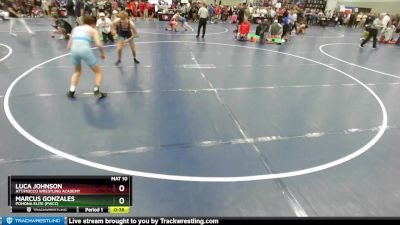 132 lbs Cons. Round 2 - Marcus Gonzales, Pomona Elite (PWCC) vs Luca Johnson, ATT/Mocco Wrestling Academy