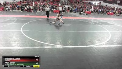 80 lbs Cons. Round 5 - Camden Carter, Bayport vs Paul Cook, Victory School Of Wrestling