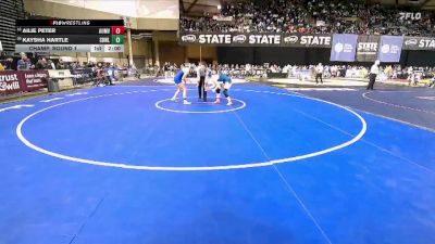 Girls 3A 130 lbs Champ. Round 1 - Ailie Peter, Auburn Mountainview (Girls) vs Kaysha Hartle, Sedro-Woolley (Girls)