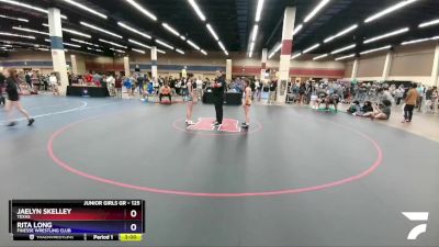 125 lbs Quarterfinal - Jaelyn Skelley, Texas vs Rita Long, Finesse Wrestling Club