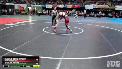 145 lbs Cons. Round 3 - EUGENE OBUKHOVSKIY, Wasilla High School vs Wesley Niegel, Student Wrestling Development Program