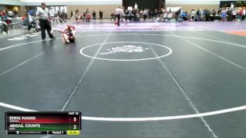 125 lbs 1st Place Match - Emma Mahan, Odessa vs Abigail Counts, Nixa