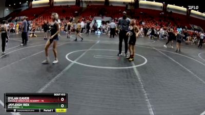 80 lbs Quarterfinal - Dylan Eaver, Donahue Wrestling Academy vs Jayleigh Rex, Bad Karma