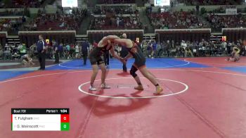 186 lbs Quarterfinal - Denton Wainscott, Powell Wrestling Club vs Thor Fulgham, Sidney Wrestling Club