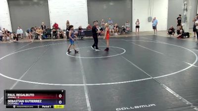 77 lbs Quarters & 1st Wb (16 Team) - Paul Regalbuto, Virginia vs Sebastian Gutierrez, California