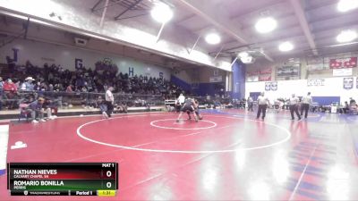 285 lbs Semifinal - Romario Bonilla, Perris vs Nathan Nieves, Calvary Chapel SA