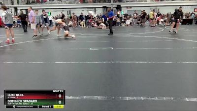 138 lbs Round 7 (8 Team) - Dominick Spadaro, South Side WC Black vs Luke Ruel, Sly Fox