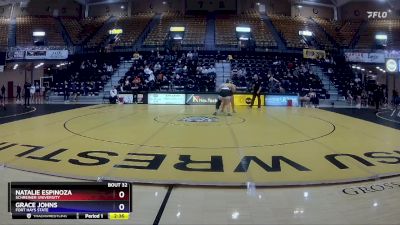 207 lbs Quarterfinal - Grace Johns, Fort Hays State vs Natalie Espinoza, Schreiner University