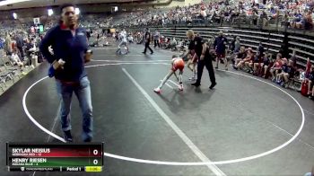 65 lbs Semis & 1st Wrestleback (8 Team) - Skylar Neisius, Nebraska Red vs Henry Riesen, Indiana Blue