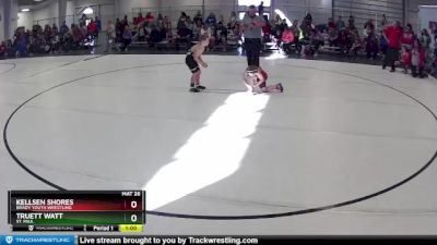 28 lbs Quarterfinal - Truett Watt, St. Paul vs Kellsen Shores, Brady Youth Wrestling