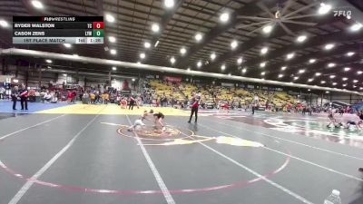 75 lbs 1st Place Match - Cason Zens, Lennox Youth Wrestling vs Ryder Walston, Team Champs