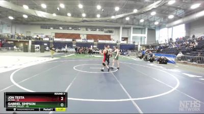 108 lbs Round 3 (3 Team) - Gabriel Simpson, Minisink Valley vs Jon Testa, Hilton