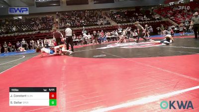 110 lbs Semifinal - Jordan Constant, Glenpool Warriors vs Shane Dollar, Sperry Wrestling Club