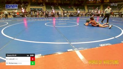 120 lbs Consi Of 8 #1 - Kiah Locust, Cowboy Wrestling Club vs Rylan Mckenney, Massa's Maniacs