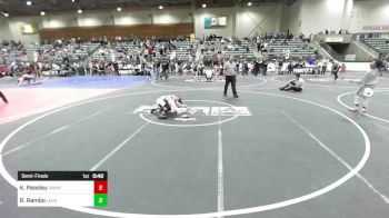 78 lbs Semifinal - Karver Peasley, Omak Wrecking Crew vs Rhoan Rambo, Legacy Elite WC