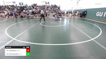 132 lbs Round Of 32 - Aidan Soukaloun, Woodstock Academy vs Morgan Styranovski, Brookfield/Shepaug