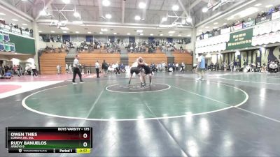 175 lbs Cons. Round 2 - Rudy Banuelos, Arroyo B vs Owen Thies, Corona Del Sol