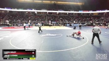 II-101 lbs Quarterfinal - Caden Higley, Sidney vs Jakob Lucinski, Newfane