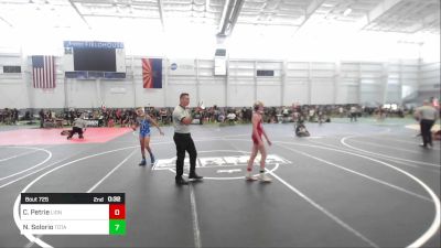 95 lbs Quarterfinal - Carter Petrie, Lions WC vs Nathaniel Solorio, Total Kaos WC