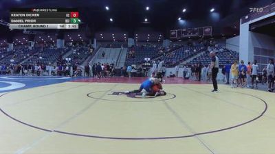 125 lbs Champ. Round 1 - Keaton Dicken, Georgetown (KY) vs Daniel Prior, Briar Cliff (Iowa)