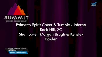 Palmetto Spirit Cheer & Tumble - Inferno [2025 L4.2 Senior - Small Prelims] 2025 The D2 Summit
