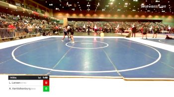 145 lbs Round Of 16 - Laci Larsen, Mountain Crest vs Angela VanValkenburg, Bingham