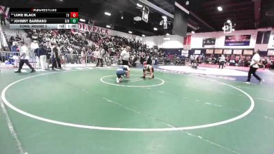 126 lbs Cons. Round 2 - Johnny Barraso, San Juan Hills vs Luke Black, Temecula Valley