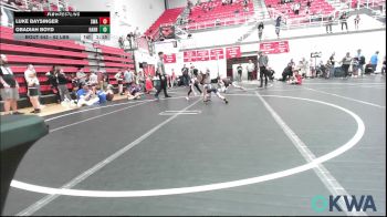 52 lbs Rr Rnd 5 - Luke Baysinger, Shelton Wrestling Academy vs Obadiah Boyd, Harrah Little League Wrestling