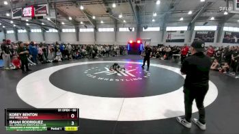 60 lbs 1st Place Match - Isaiah Rodriguez, All American Wrestling Club vs Korey Benton, Rise Wrestling