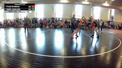 155 lbs Cons. Round 2 - Henry Marlowe, Chatham Middle School vs Tyler Ritenour, Hickory Wrestling Club