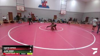 114 lbs Round 4 (6 Team) - Aurie Sneed, Reece`s Warriors vs Yvette Zepeda, TMNT