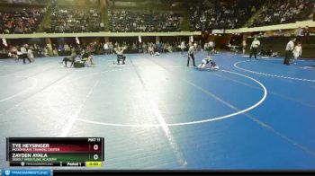 63 lbs Semifinal - Tye Heysinger, McDominate Training Center vs Zayden Ayala, Sebolt Wrestling Academy