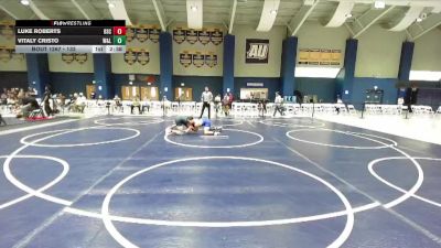 133 lbs 5th Place Match - Luke Roberts, Bluefield State vs Vitaly Cristo, Washington & Lee