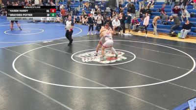 285 lbs Quarterfinal - Kasen Hardy, Salamanca vs Brayden Potter, Southwestern