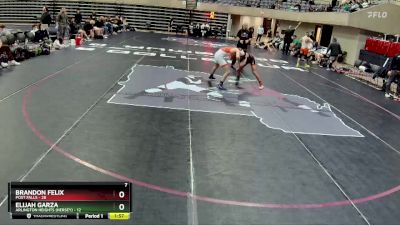 133 lbs Round 3 (4 Team) - Elijah Garza, Arlington Heights (Hersey) vs Brandon Felix, Post Falls