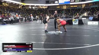 207 lbs Cons. Semi - Sara Lake, Lindenwood University vs Traeh Haynes, North Central College