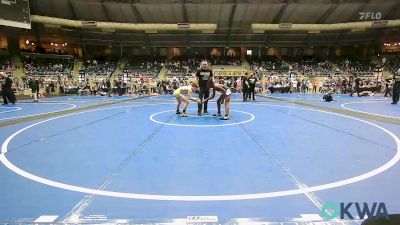 100 lbs Quarterfinal - Xzaevion Manous, TWolves Youth Wrestling vs Gannon Wilson, Team Tulsa Wrestling Club