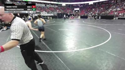 Girls 185 lbs Champ. Round 1 - Merin Yates, Merrill-Girls vs Mackenzie Stanton, New Berlin West/Eisen.-Girls